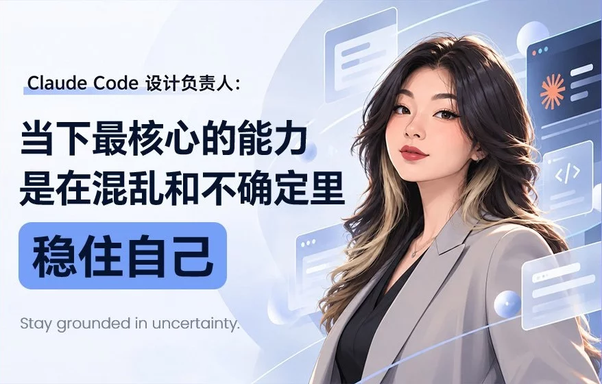 Claude Code 设计负责人：AI 时代，设计师最该升级这 6 种能力！