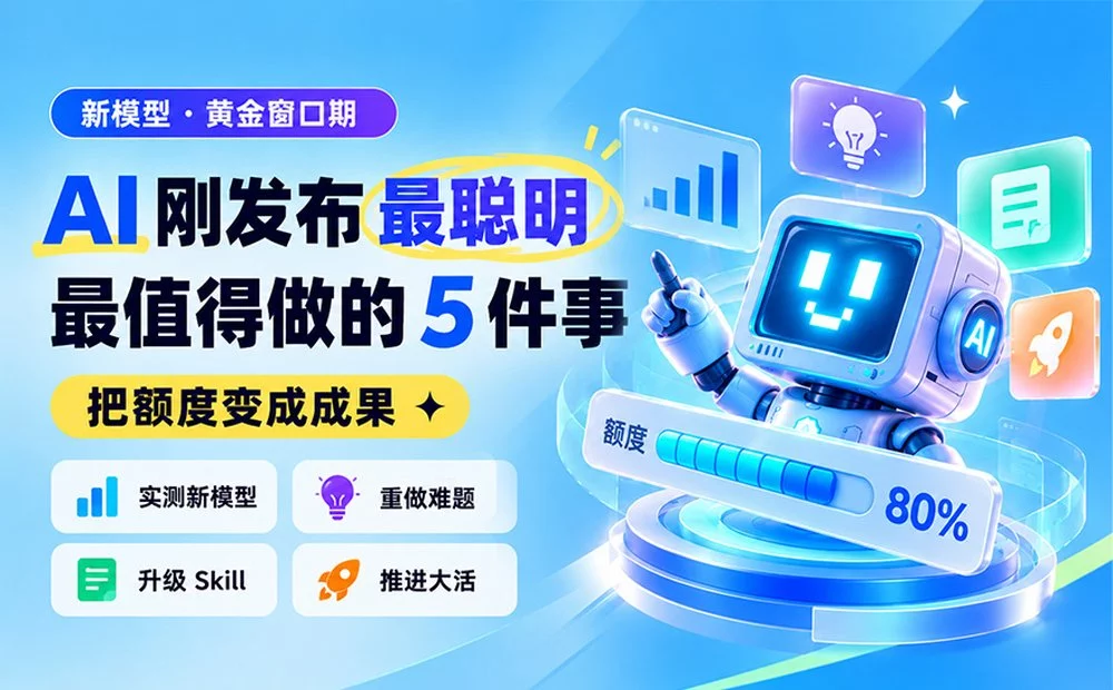 AI额度没用完？我整理了5个最划算的用法！